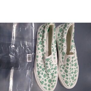 Cynthia Rowley Shamrock Shoes-St. Patricks Day,White Green 8M US